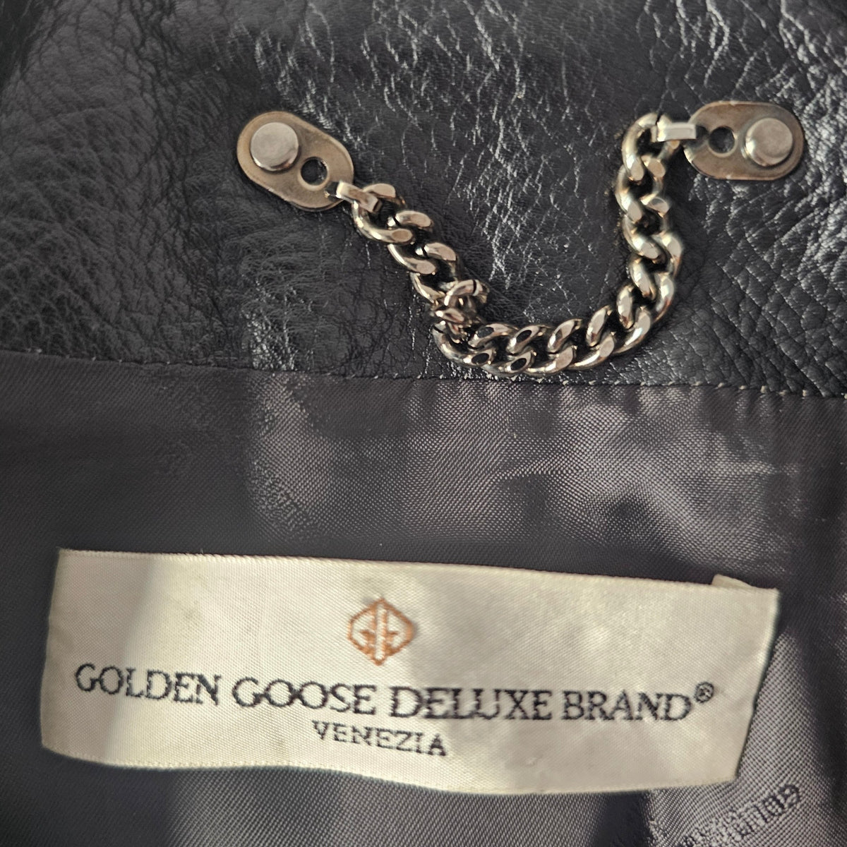 Golden goose deluxe brand leather jacket deals