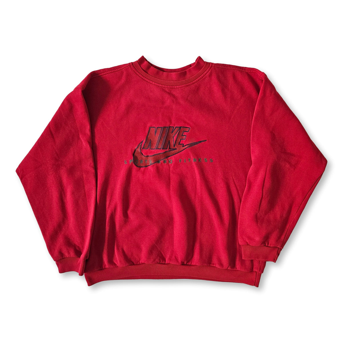 red vintage nike sweatshirt