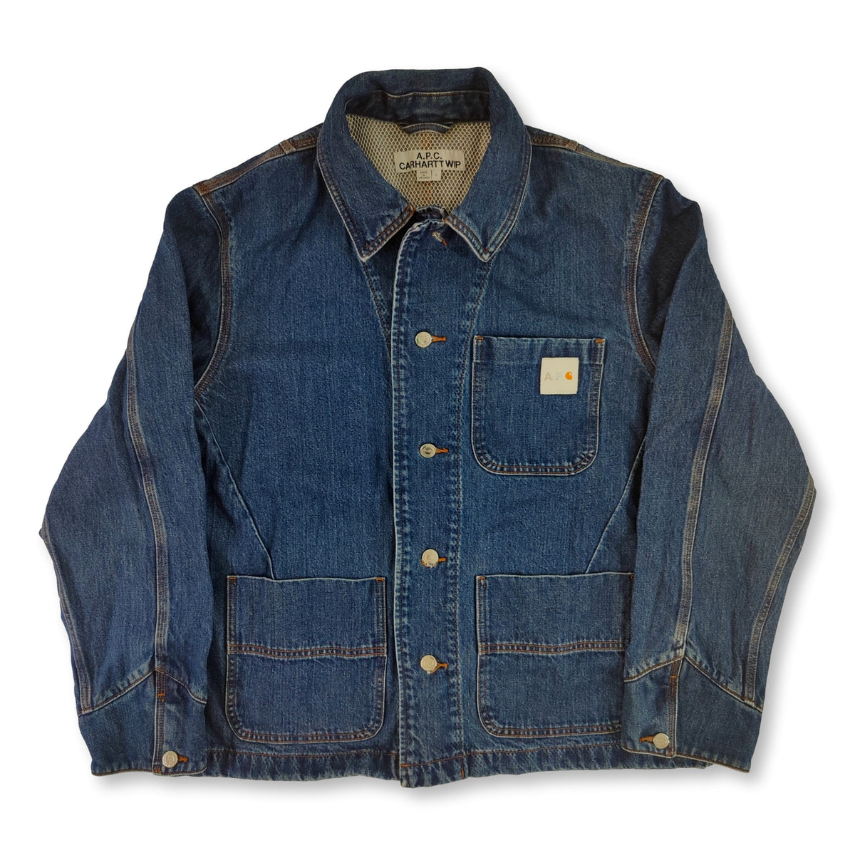 Blue APC Carhartt denim jacket | retroiscooler | Vintage Carhartt