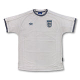 1999-01 white England Umbro shirt