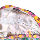 90s multicolor Adidas Take Off Warhol-style cactus prints shorts