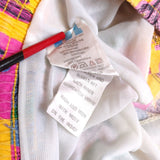 90s multicolor Adidas Take Off Warhol-style cactus prints shorts