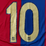 2006-07 blue and red Nike FC Barcelona Ronaldinho #10 home shirt
