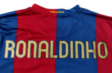 2006-07 blue and red Nike FC Barcelona Ronaldinho #10 home shirt