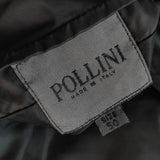 Vintage black Pollini leather bomber jacket