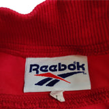 90s red Reebok Spin 1/4 zip t-shirt