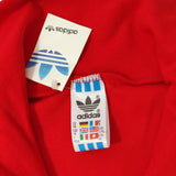 1980s red Adidas 1/4 zip sweatshirt Made in West Germany