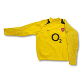 2003-04 yellow Arsenal London Nike training top