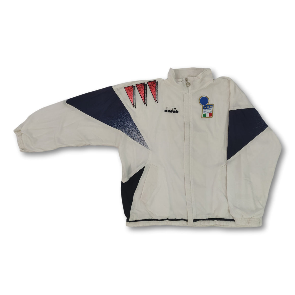 1992 white Italy Diadora track jacket retroiscooler Vintage