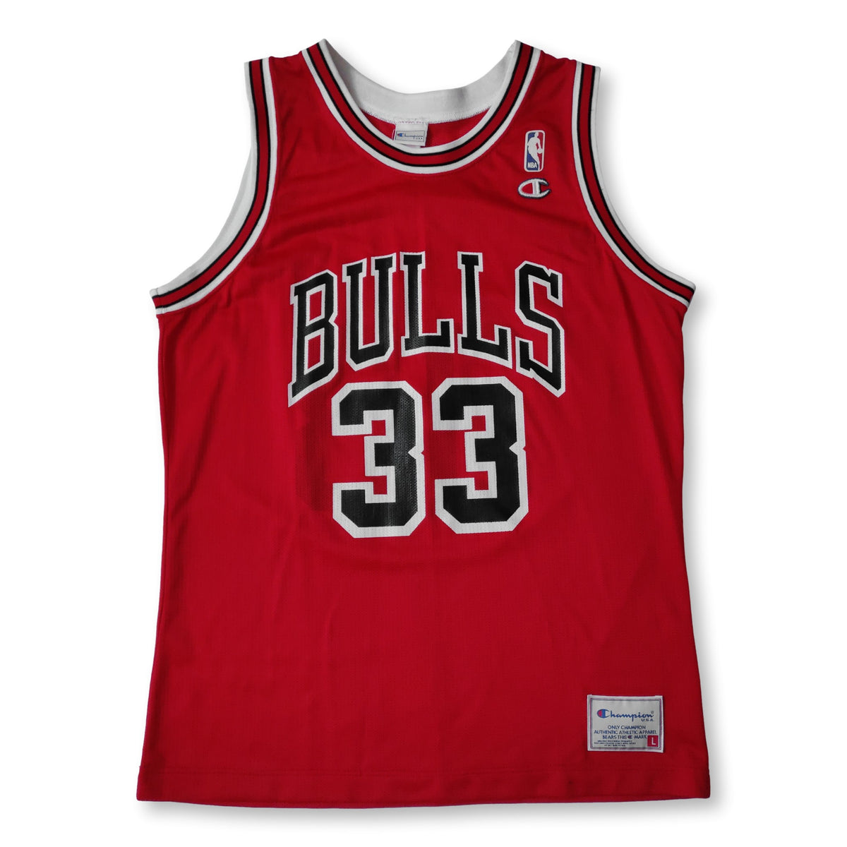Champion  Chicago Bulls - Scottie Pippen #33 Jersey Black Youth L 14-16  USED