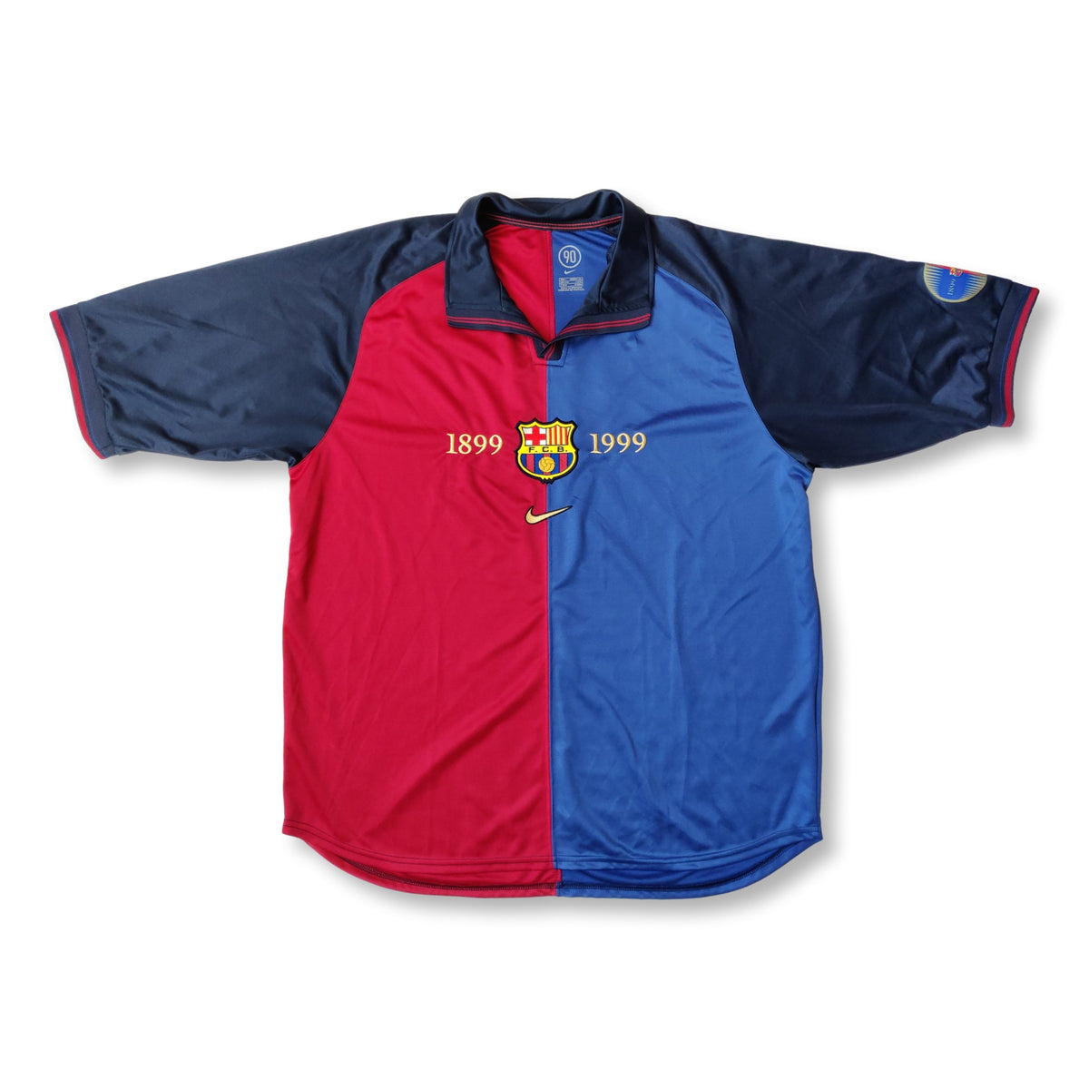 1998 99 blue and red FC Barcelona Nike centenary shirt retroiscooler Vintage Nike shirt Retroiscooler