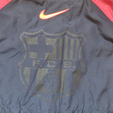 1998-00 navy FC Barcelona Nike rain jacket