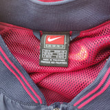 1998-00 navy FC Barcelona Nike rain jacket