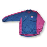 1998-00 navy FC Barcelona Nike rain jacket