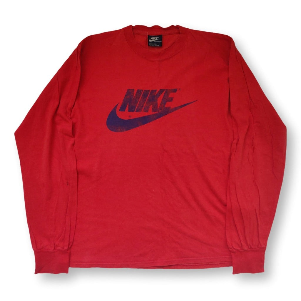 80s red Nike long-sleeve Made in Italy | | Vintage Retroiscooler