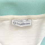 80s white Sergio Tacchini polo shirt