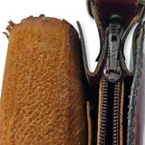 Vintage brown real leather bag