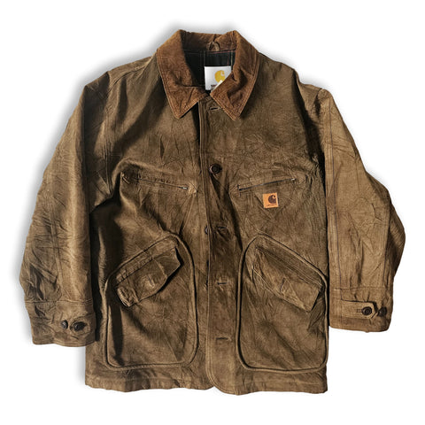 Vintage Carhartt suede worker jacket made in USA
