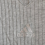 1999 Adidas v-neck center logo t-shirt