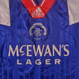 Vintage 1992-94 Glasgow Rangers Adidas home shirt