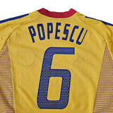 Vintage 2002-04 Romania Adidas Popescu shirt