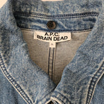 Blue APC Brain Dead denim jacket