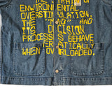 Blue APC Brain Dead denim jacket