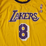 Vintage 1996 Champion Lakers Kobe Bryant #8 rookie jersey