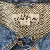 Blue APC Carhartt denim jacket