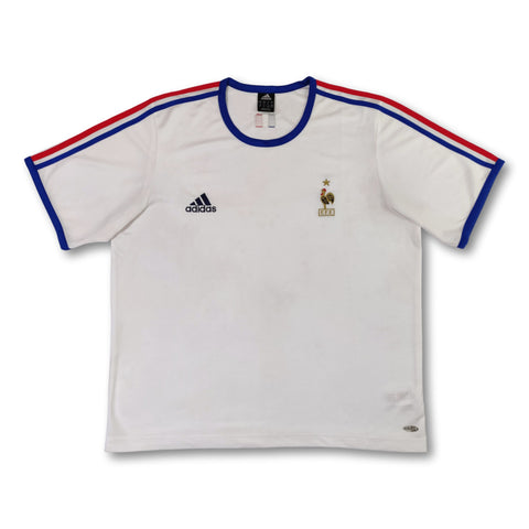 2004 white France Adidas training t-shirt