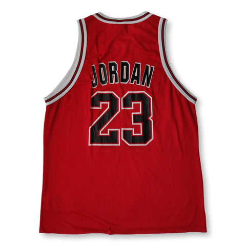 1996-97 red Champion Chicago Bulls Jordan #23 basketball jersey