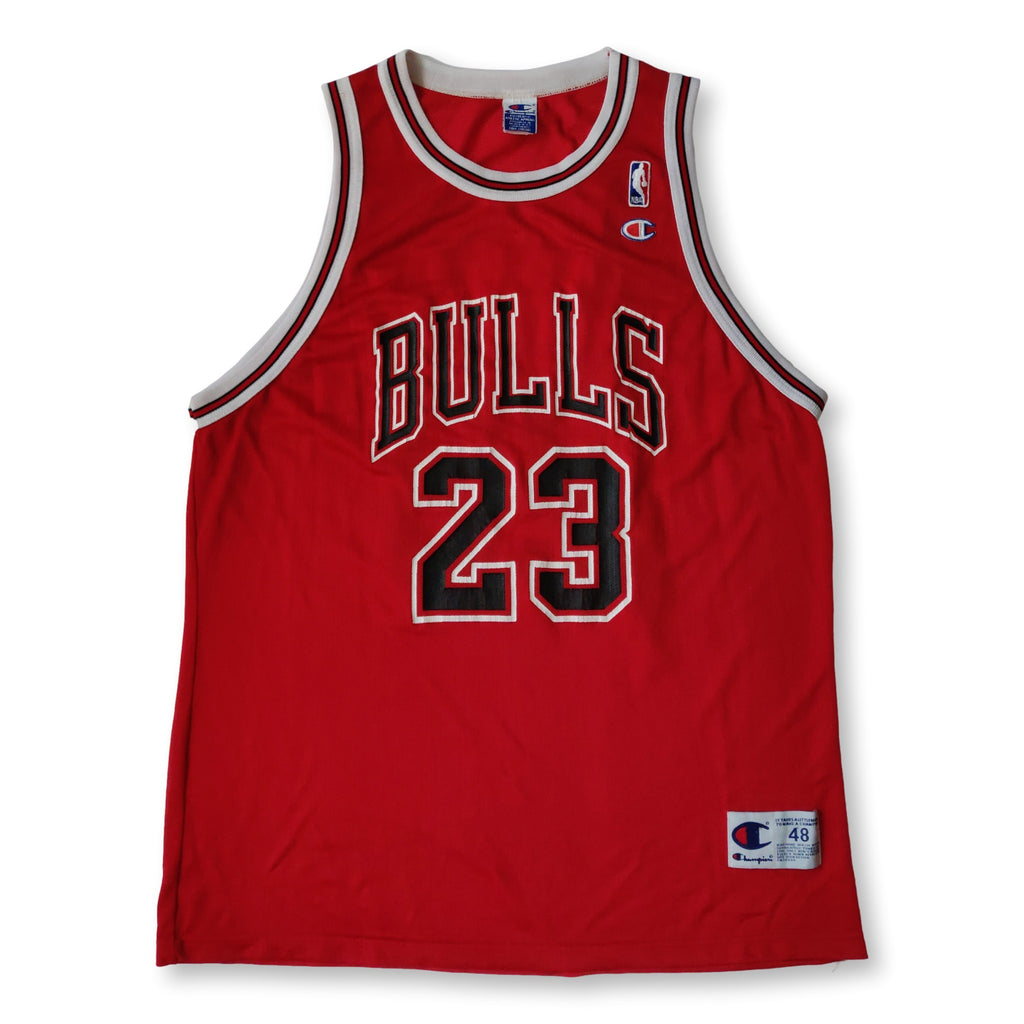 Red #23 Bulls Print Jersey Dress