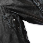 Vintage black Pollini leather bomber jacket