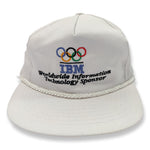 Vintage white Olympic Games IBM baseball capVintage white Olympic Games IBM baseball cap