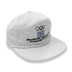 Vintage white Olympic Games IBM baseball cap