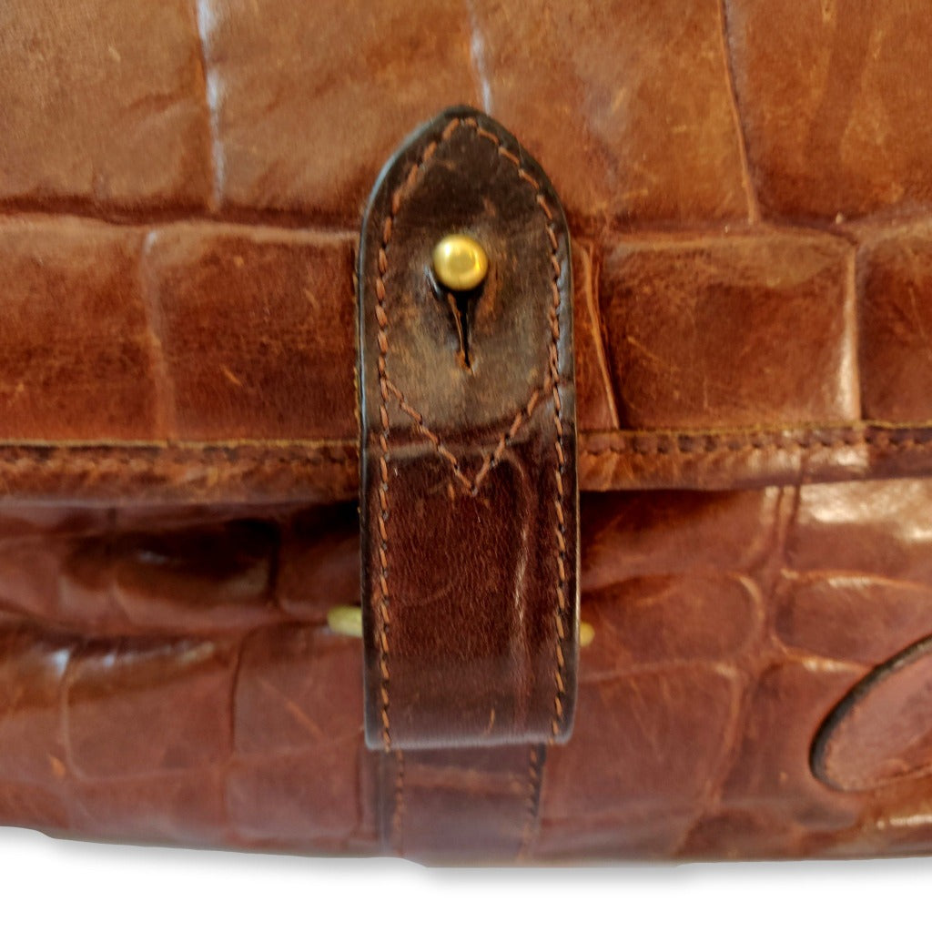 90s brown Mulberry crossbody bag Made in England, retroiscooler