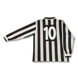 1994-95 black and white Kappa Juventus Torino Baggio #10 long-sleeve  shirt