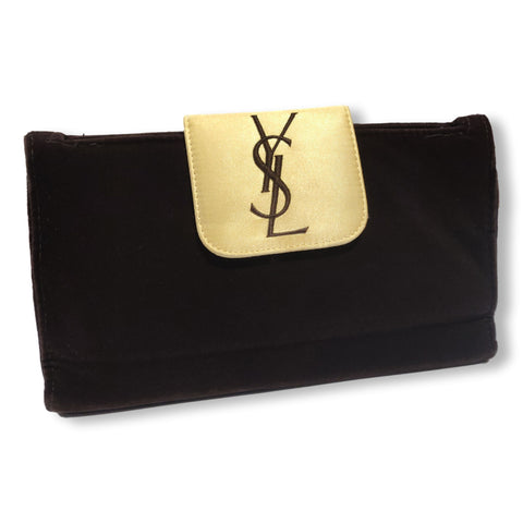 90s brown YSL pouch