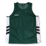152. 90s green Adidas fishnet basketball jersey