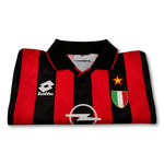 1994-95 red and black Lotto AC Milan long-sleeve shirt