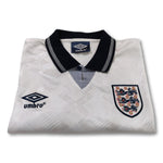 1990 white Umbro England Paul Gascoigne #19 shirt 2010-rerelease