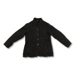 90s black linen Mulberry jacket Made in Portugal
