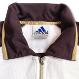 90s brown Adidas Equipment polo shirt