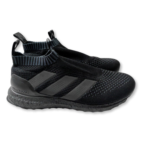 Black Adidas Ace 16+ Purecontrol Ultraboost Sample sock trainers