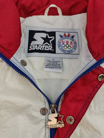 Vintage Nike - Team USA Olympic Embroidered Track Jacket 1990s
