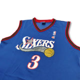 2000-01 Philadelphia 76ers Champion Iverson #3 basketball jersey