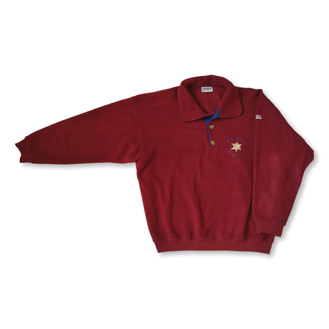 1992 dark red Adidas Adventure sweatshirt
