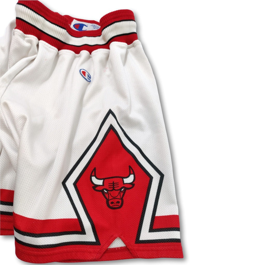 Shorts Chicago Bulls basketball Jersey Champion NBA Red White