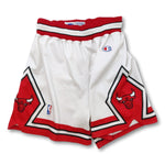 1990s white Chicago Bulls Champion basketball shorts
