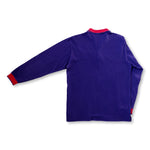 1992-95 blue FC Barcelona Kappa cotton long-sleeve polo 11